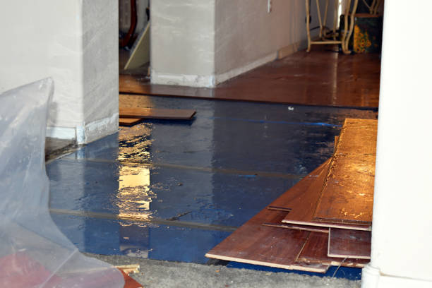 Professional Flood Damage Repair technician working in Hartford, WI